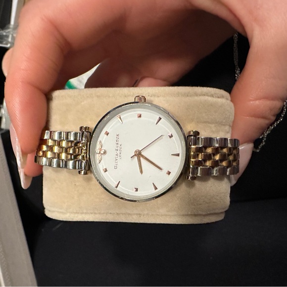 OLIVIA BURTON Accessories - Olivia Burton Two-Tone Watch with White Face